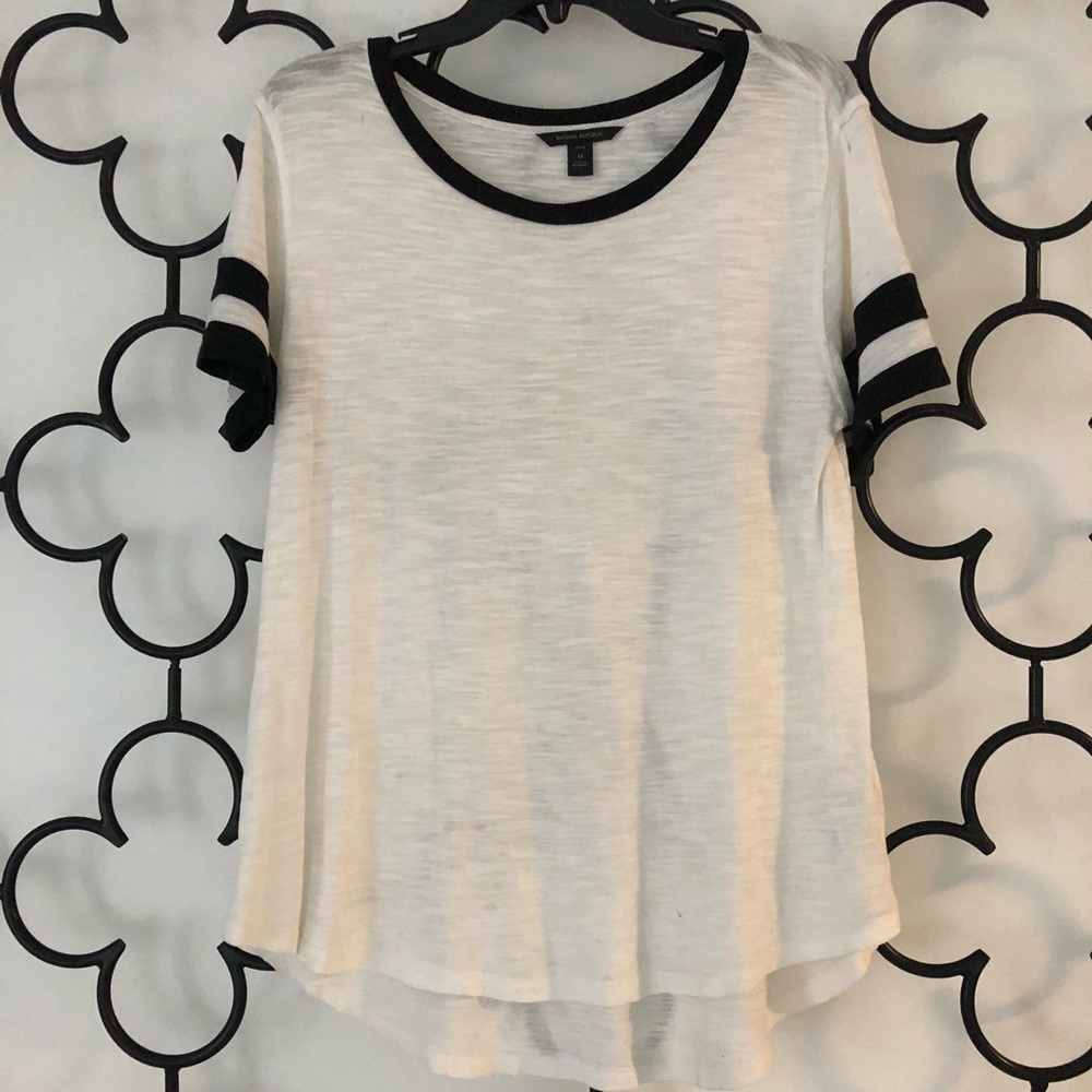 Banana Republic Sheer High Low Hem Tee